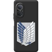 Черный чехол BoxFace Huawei Nova 9 SE Атака Титанов Крылья Свободы