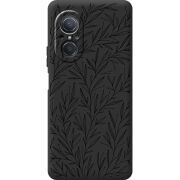 Черный чехол BoxFace Huawei Nova 9 SE Leaves