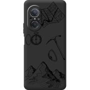 Черный чехол BoxFace Huawei Nova 9 SE Mountains