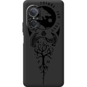 Черный чехол BoxFace Huawei Nova 9 SE Hugin and Munin