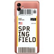 Прозрачный чехол BoxFace Samsung Galaxy A04 (A045) Ticket Springfield