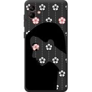Черный чехол BoxFace Samsung Galaxy A04 (A045) Flower Hair