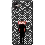 Черный чехол BoxFace Samsung Galaxy A04 (A045) Man Pattern