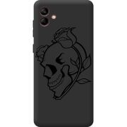 Черный чехол BoxFace Samsung Galaxy A04 (A045) Skull and Roses