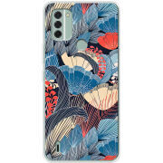 Чехол BoxFace Nokia C31 Blue Herb