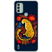 Чехол BoxFace Nokia C31 Petrykivka Leopard