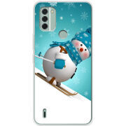 Чехол BoxFace Nokia C31 Skier Snowman