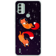 Чехол BoxFace Nokia C31 Fox-Astronauts