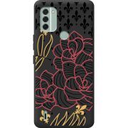 Черный чехол BoxFace Nokia C31 FranceFlowers