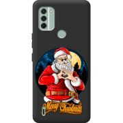 Черный чехол BoxFace Nokia C31 Cool Santa