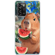 Чехол BoxFace ZTE Blade A72 Капібара з кавуном
