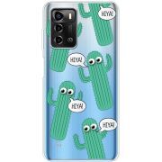 Прозрачный чехол BoxFace ZTE Blade A72 с 3D-глазками HIYA