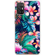 Чехол BoxFace ZTE Blade A52 flowers in the tropics