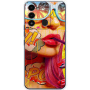 Чехол BoxFace Tecno Spark Go 2022 Yellow Girl Pop Art