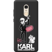 Черный чехол BoxFace Xiaomi Redmi Note 4x For Karl