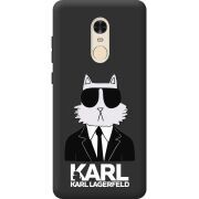 Черный чехол BoxFace Xiaomi Redmi Note 4x Cat in Black
