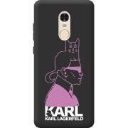 Черный чехол BoxFace Xiaomi Redmi Note 4x Pink Karl