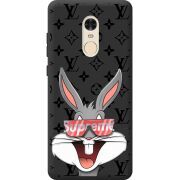 Черный чехол BoxFace Xiaomi Redmi Note 4x looney bunny