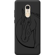 Черный чехол BoxFace Xiaomi Redmi Note 4x Horse