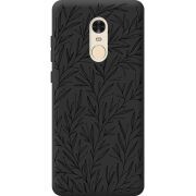 Черный чехол BoxFace Xiaomi Redmi Note 4x Leaves