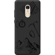 Черный чехол BoxFace Xiaomi Redmi Note 4x Mountains