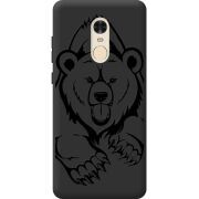 Черный чехол BoxFace Xiaomi Redmi Note 4x Grizzly Bear