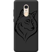 Черный чехол BoxFace Xiaomi Redmi Note 4x Wolf