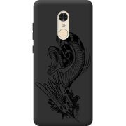 Черный чехол BoxFace Xiaomi Redmi Note 4x Snake