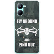 Чехол BoxFace Realme C33 Дрон Fly Around