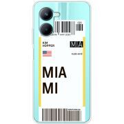 Прозрачный чехол BoxFace Realme C33 Ticket Miami