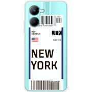 Прозрачный чехол BoxFace Realme C33 Ticket New York
