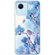 Чехол со стразами Realme C30 Orchids