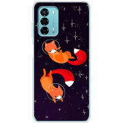Чехол BoxFace ZTE Blade V40 Vita Fox-Astronauts