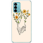 Чехол BoxFace ZTE Blade V40 Vita Flower Hands