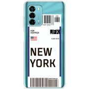 Прозрачный чехол BoxFace ZTE Blade V40 Vita Ticket New York