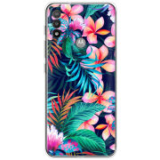 Чехол BoxFace Motorola E20 flowers in the tropics