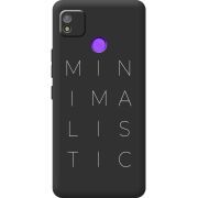 Черный чехол BoxFace Tecno POP 4 Minimalistic