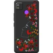 Черный чехол BoxFace Tecno POP 4 3D Ukrainian Muse