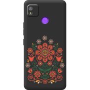 Черный чехол BoxFace Tecno POP 4 Ukrainian Ornament