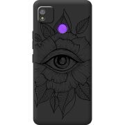 Черный чехол BoxFace Tecno POP 4 Eye