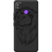 Черный чехол BoxFace Tecno POP 4 Lion
