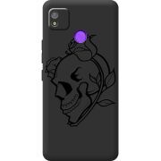 Черный чехол BoxFace Tecno POP 4 Skull and Roses