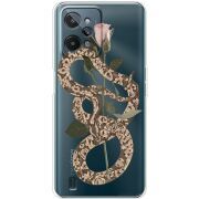 Прозрачный чехол BoxFace Realme C31 Glamor Snake