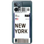 Прозрачный чехол BoxFace Realme C31 Ticket New York