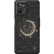 Черный чехол BoxFace Realme C31 Moon