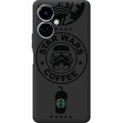 Черный чехол BoxFace Tecno Camon 19 / 19 Pro Dark Coffee