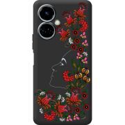 Черный чехол BoxFace Tecno Camon 19 / 19 Pro 3D Ukrainian Muse