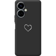 Черный чехол BoxFace Tecno Camon 19 / 19 Pro My Heart