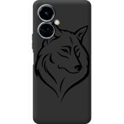 Черный чехол BoxFace Tecno Camon 19 / 19 Pro Wolf