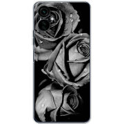 Чехол BoxFace Tecno Camon 19 Neo Black and White Roses